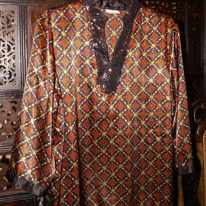 Jaclyn Smith Shiny Tunic Blouse